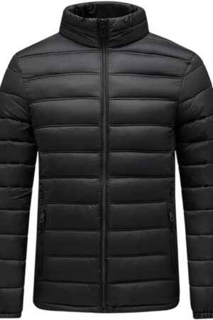 Men Short Down Jacket Hiking Camping Warm Thick Casual Fashion Outerwear