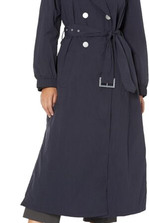 Women Sheer Trench Coat