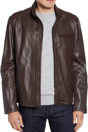 Men's Smooth Leather Moto Jacket