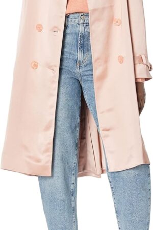Women Satin Trench Coat